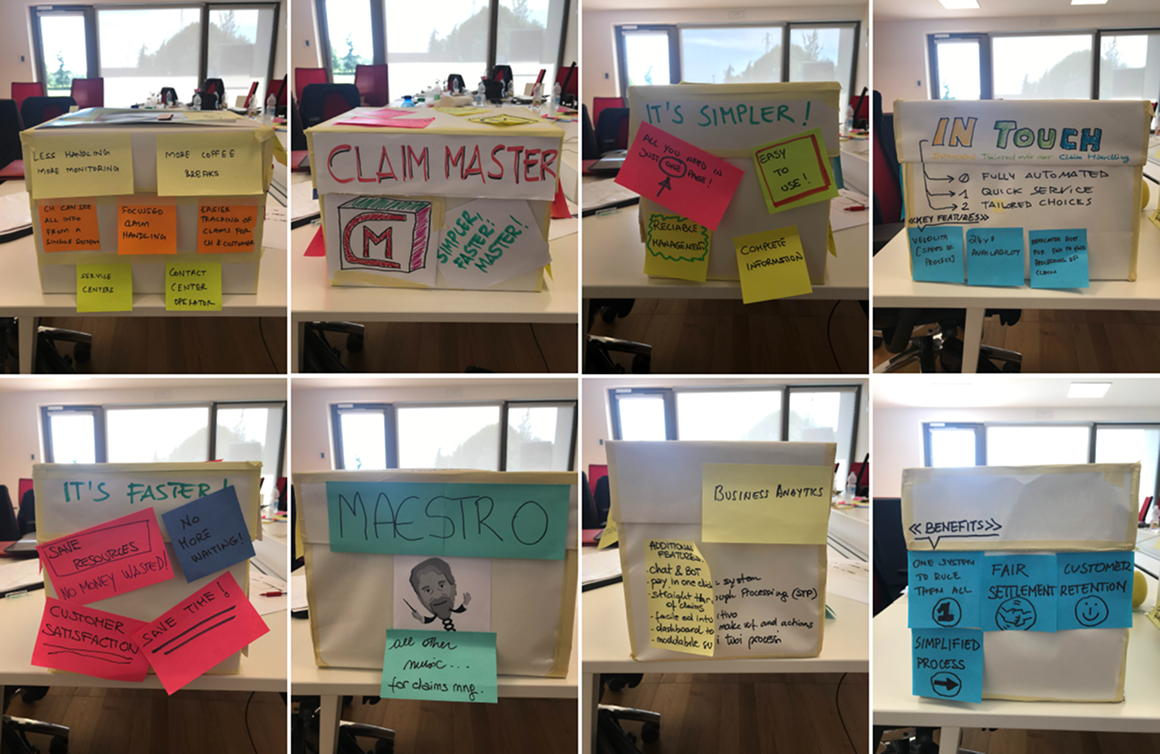 Boxes created during the session